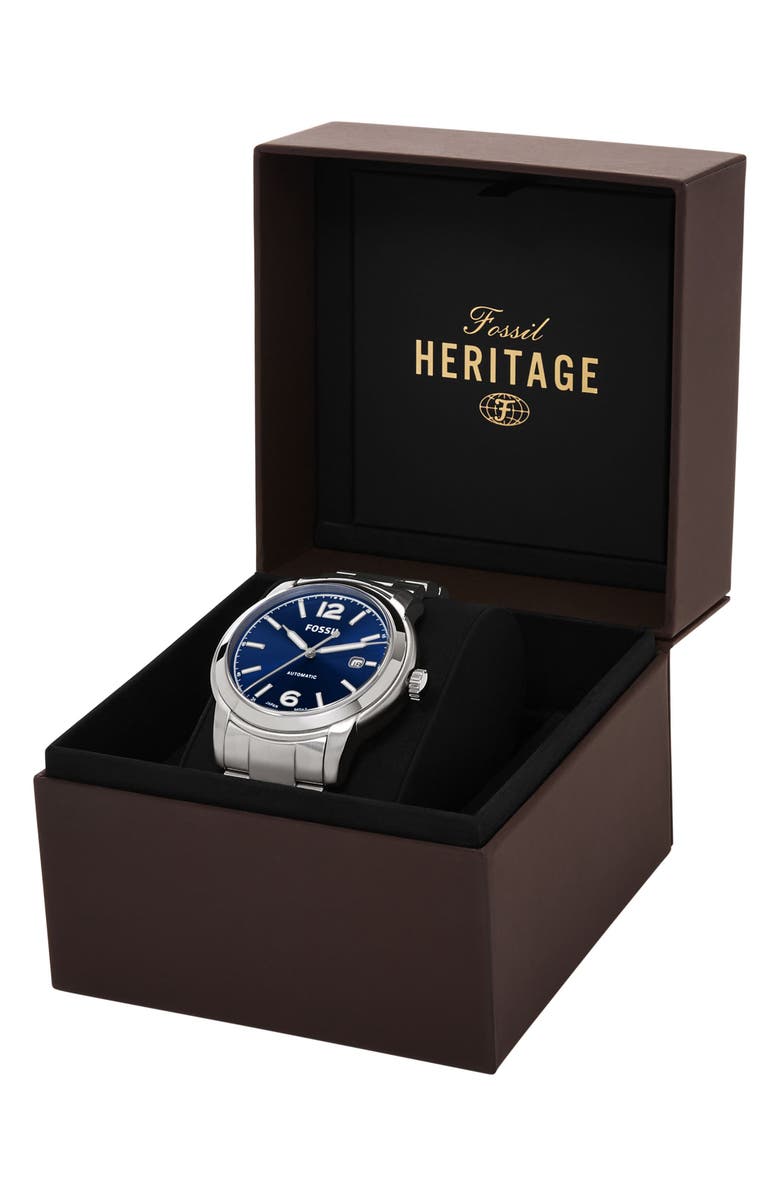 Fossil Heritage Automatic Bracelet Watch, 43mm, Alternate, color, 