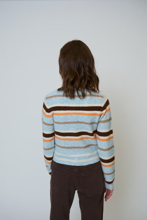 Central Park West Cozy Button Cardigan In Blue