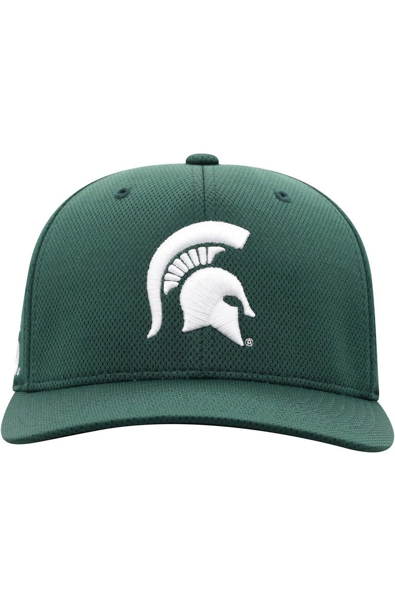 TOP OF THE WORLD Men's Top of the World Green Michigan State Spartans Reflex Logo Flex Hat, Alternate, color, Green