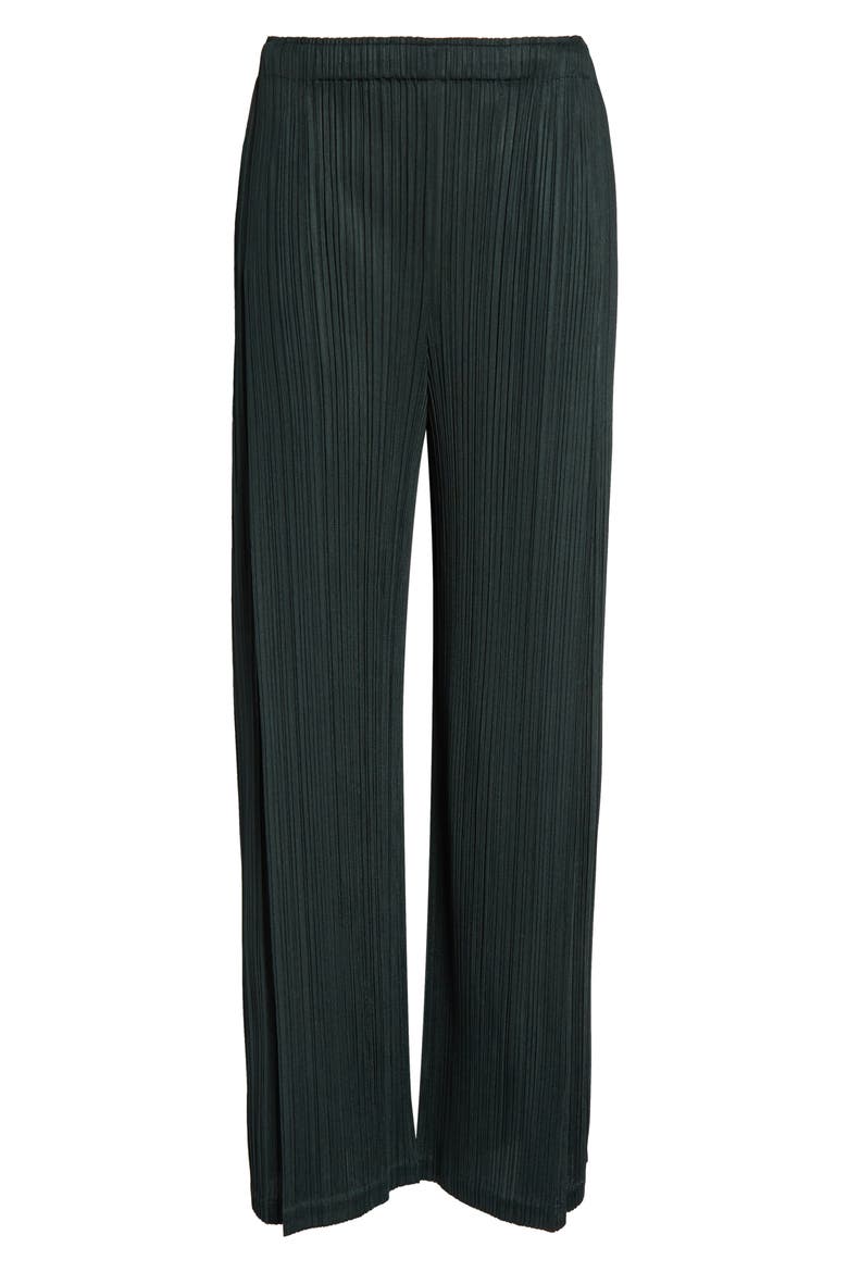 Monthly Colors December Pleated Crop Wide Leg Pants (Women