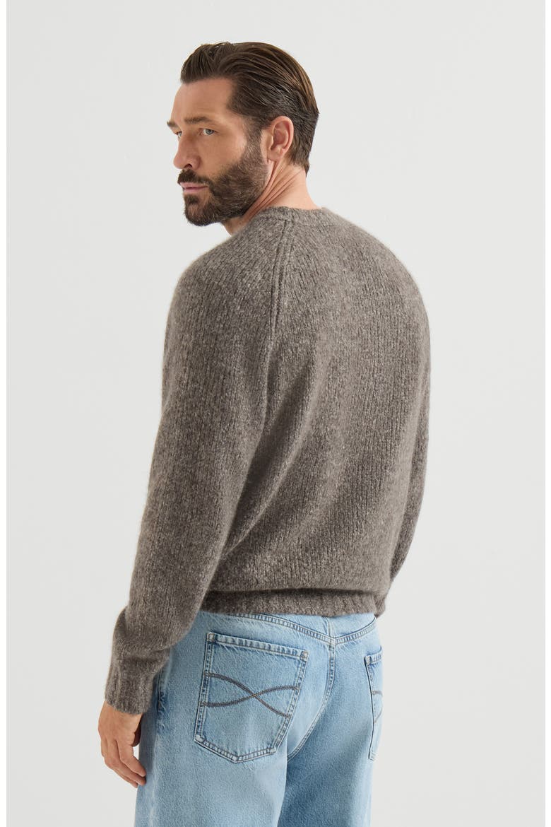 Cashmere and silk sweater, Alternate, color, Brown