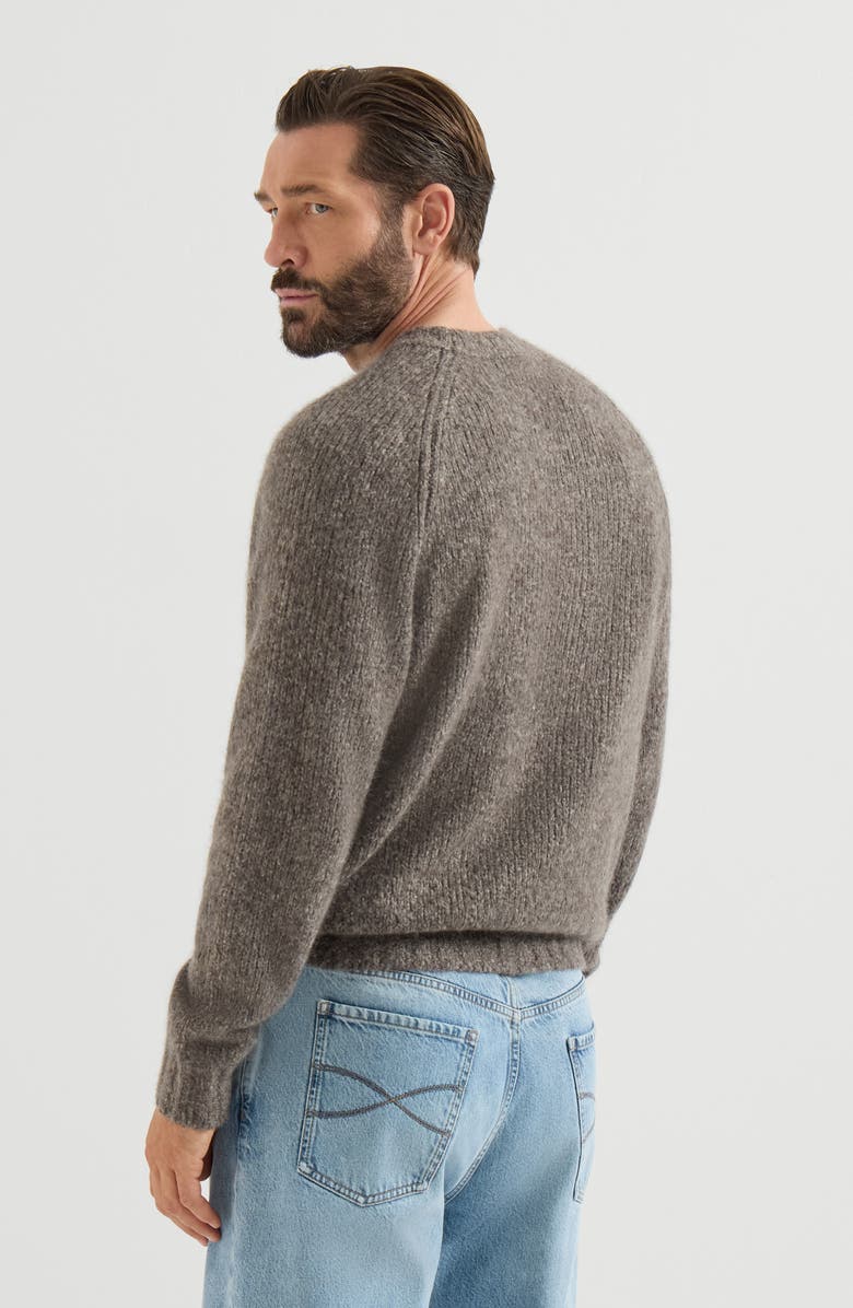 Brunello Cucinelli Cashmere and silk sweater, Alternate, color, Brown
