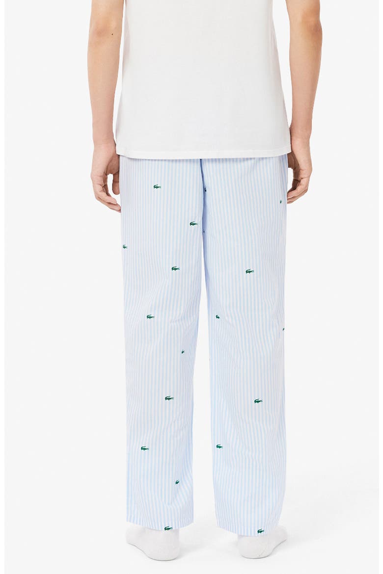 Monogram Stretch Cotton Pajama Pants, Alternate, color, EIP OVERVIEW/ WHITE-GREEN