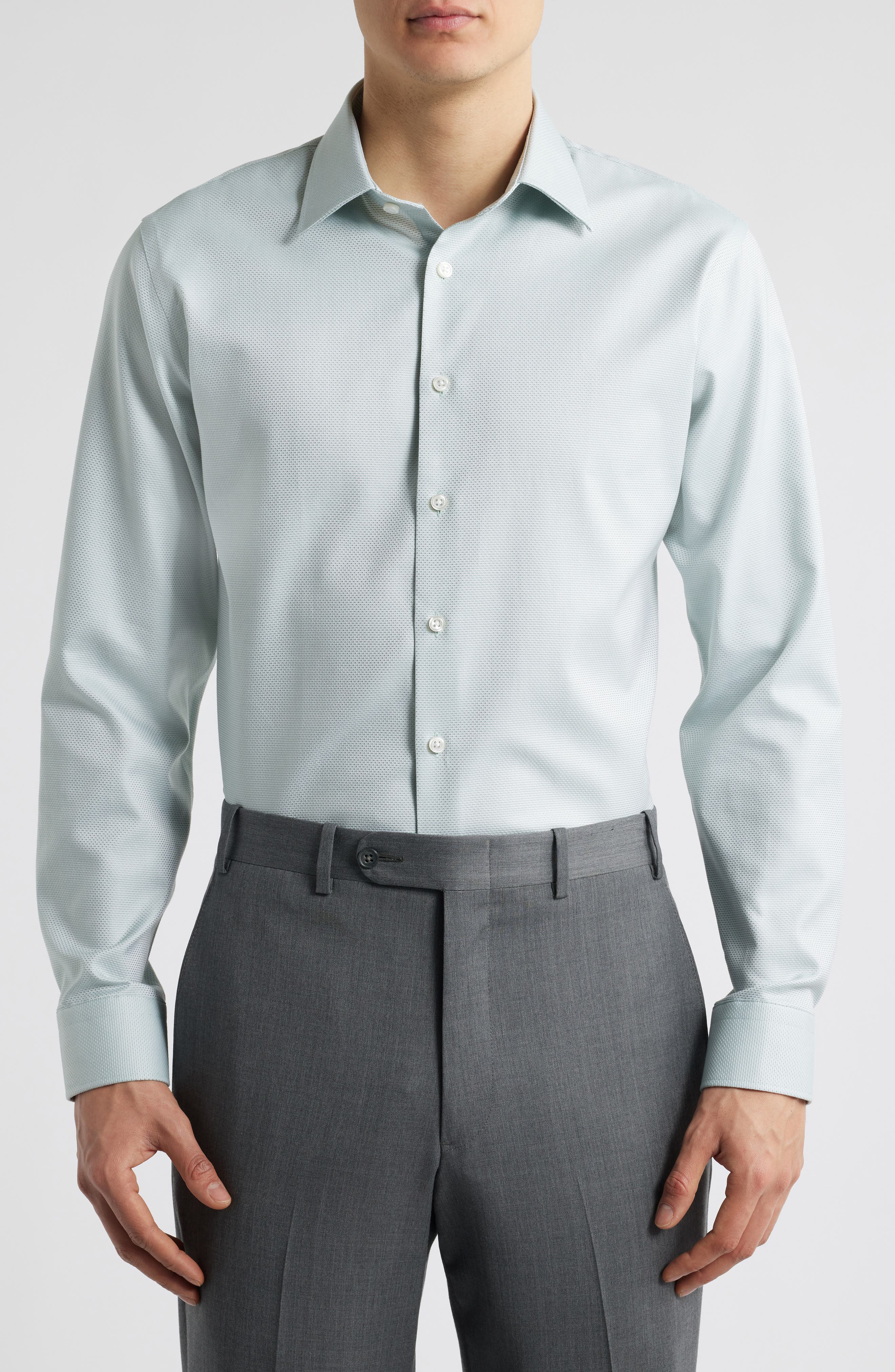 Nordstrom Premium Non-Iron Trim Fit Dress Shirt