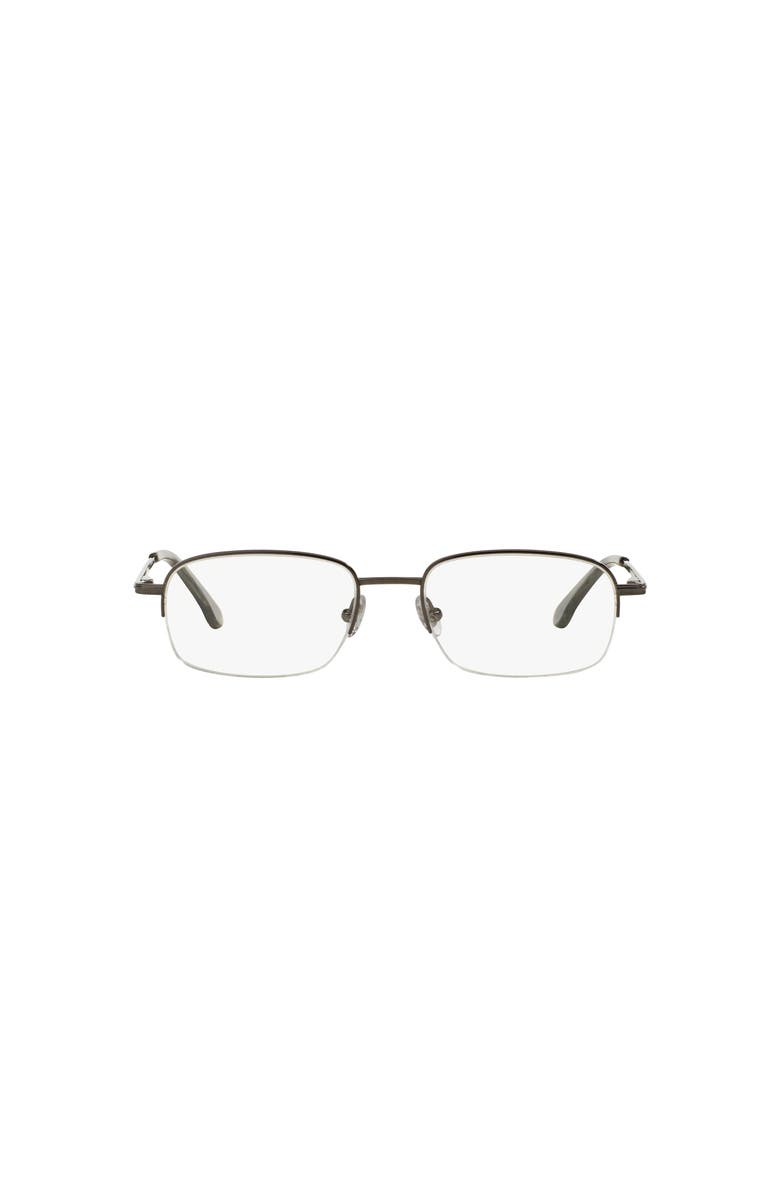 Brooks Brothers 56mm Rectangle optical glasses, Alternate, color, Grey
