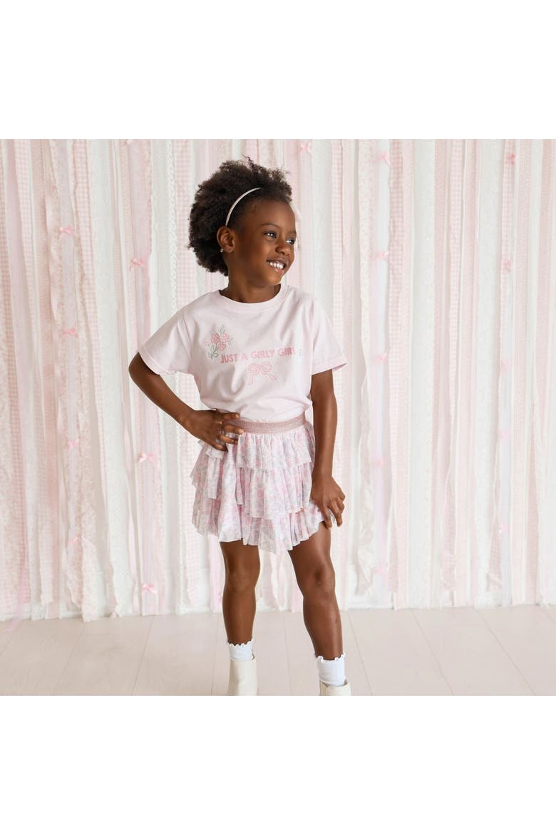 Bow & Bloom Tiered Tutu Skirt (baby), Alternate, color, Pink