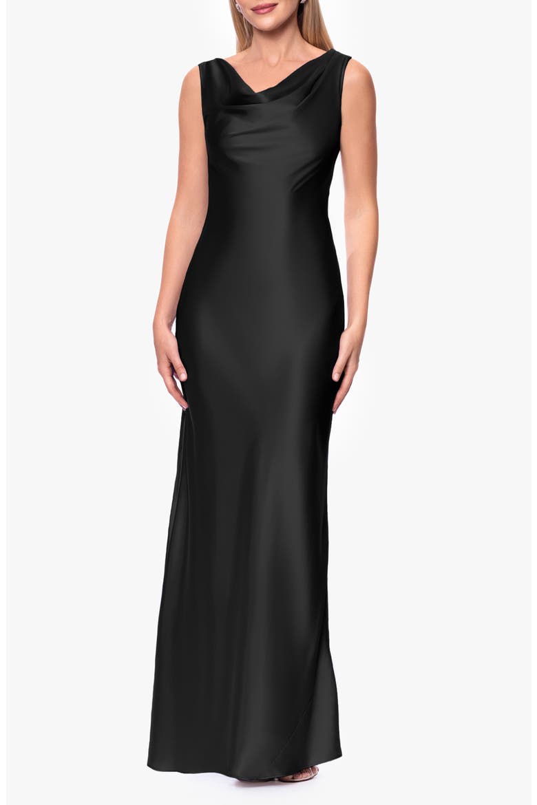 Open Back Satin Charmeuse Gown video