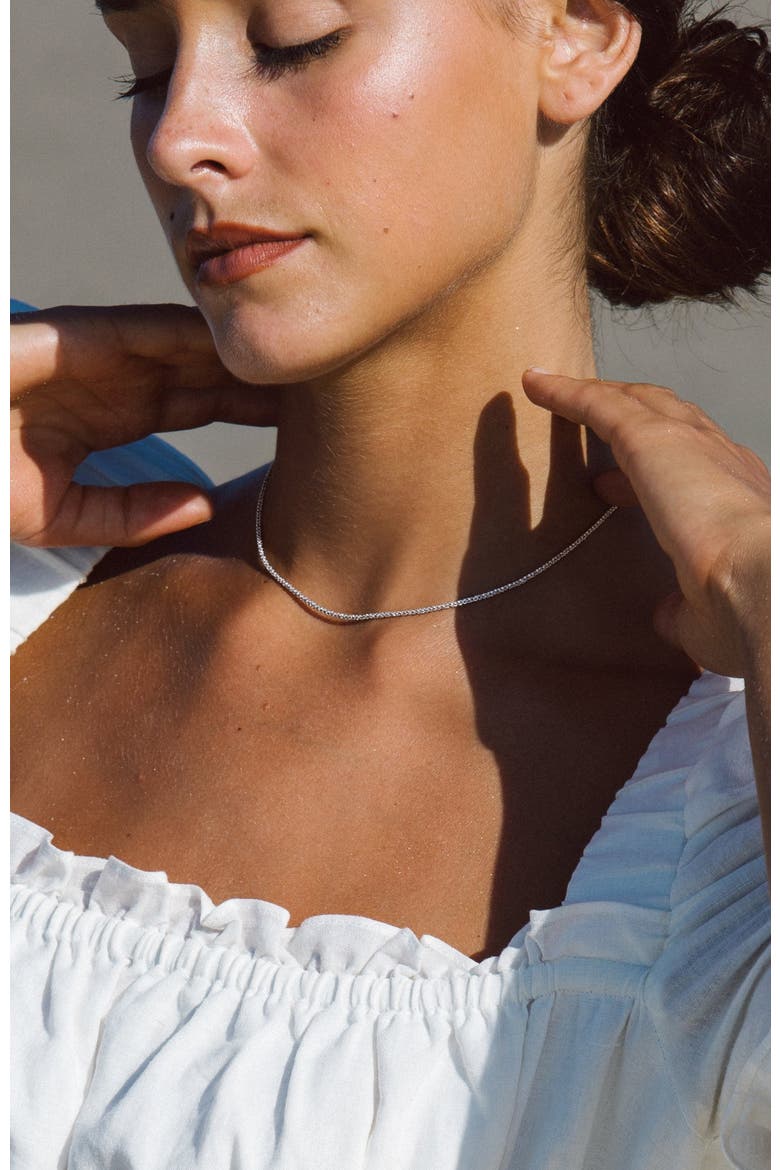 Piana Necklace, Alternate, color, Silver
