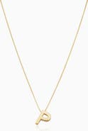 Oradina 14K Gold Love Letter Initial Necklace
