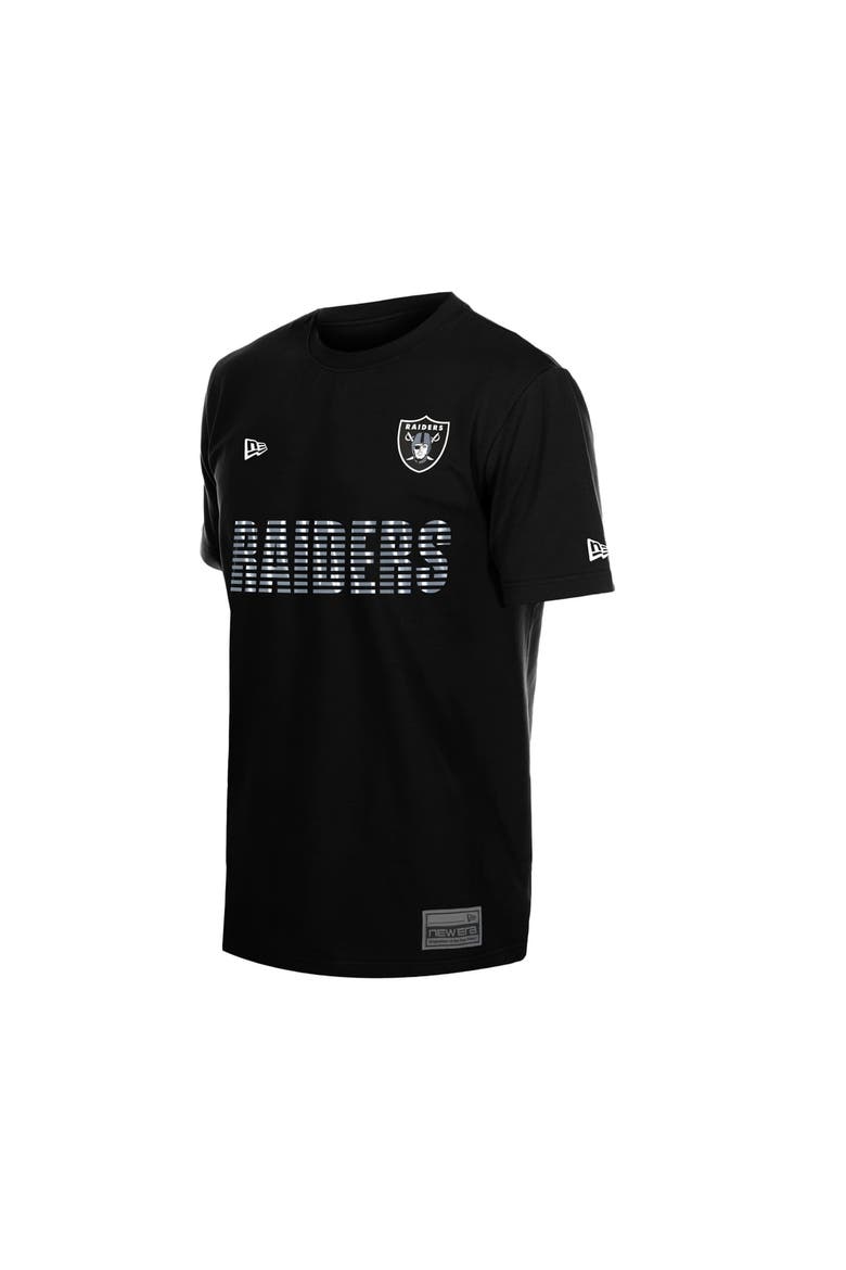 Men's New Era  Black Las Vegas Raiders Match T-Shirt, Alternate, color, Black
