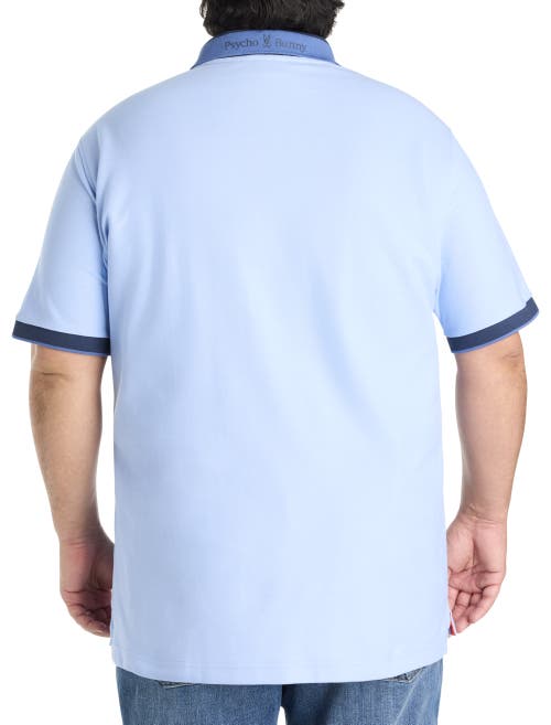Psycho Bunny Big & Tall Thatcher Piqué Polo Shirt In Serenity