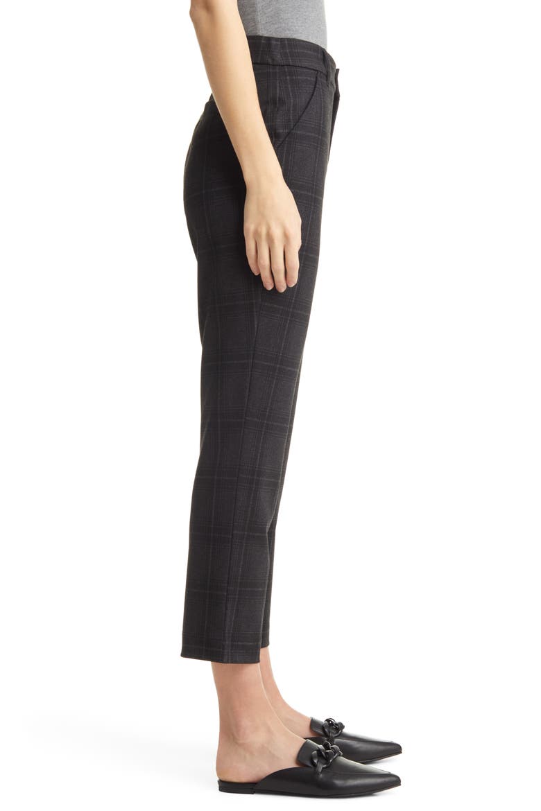 'Ab'Solution High Waist Crop Pants, Alternate, color, CHARCOAL BLACK