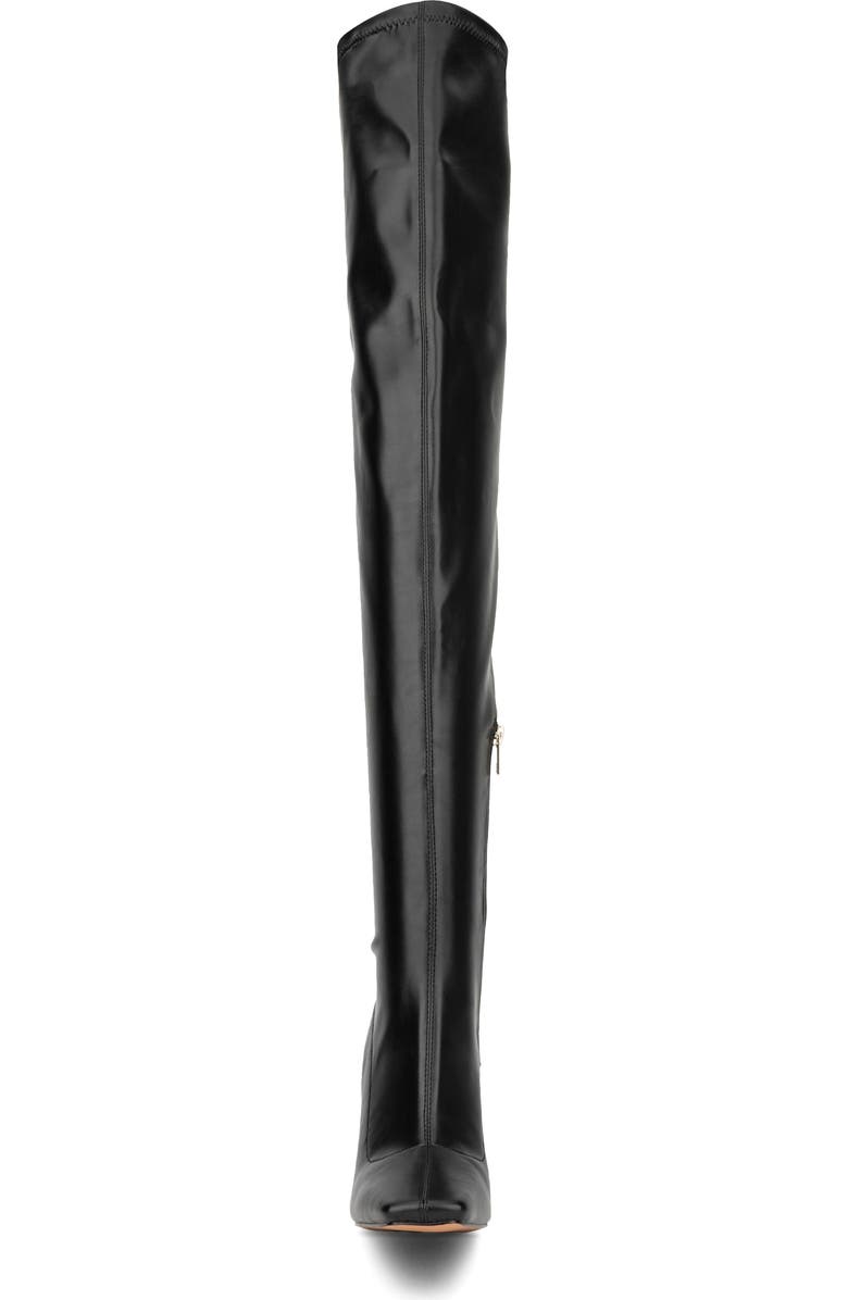 NEW YORK AND COMPANY Natalia Faux Leather Over the Knee Boot, Alternate, color, Black