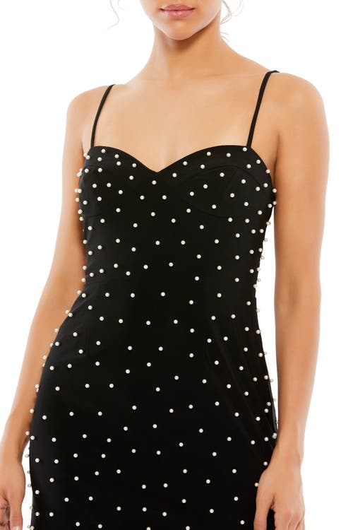 Mac Duggal Women's Ieena Sleeveless Rhinestone Encrusted Square Neck Mini Dress In Black