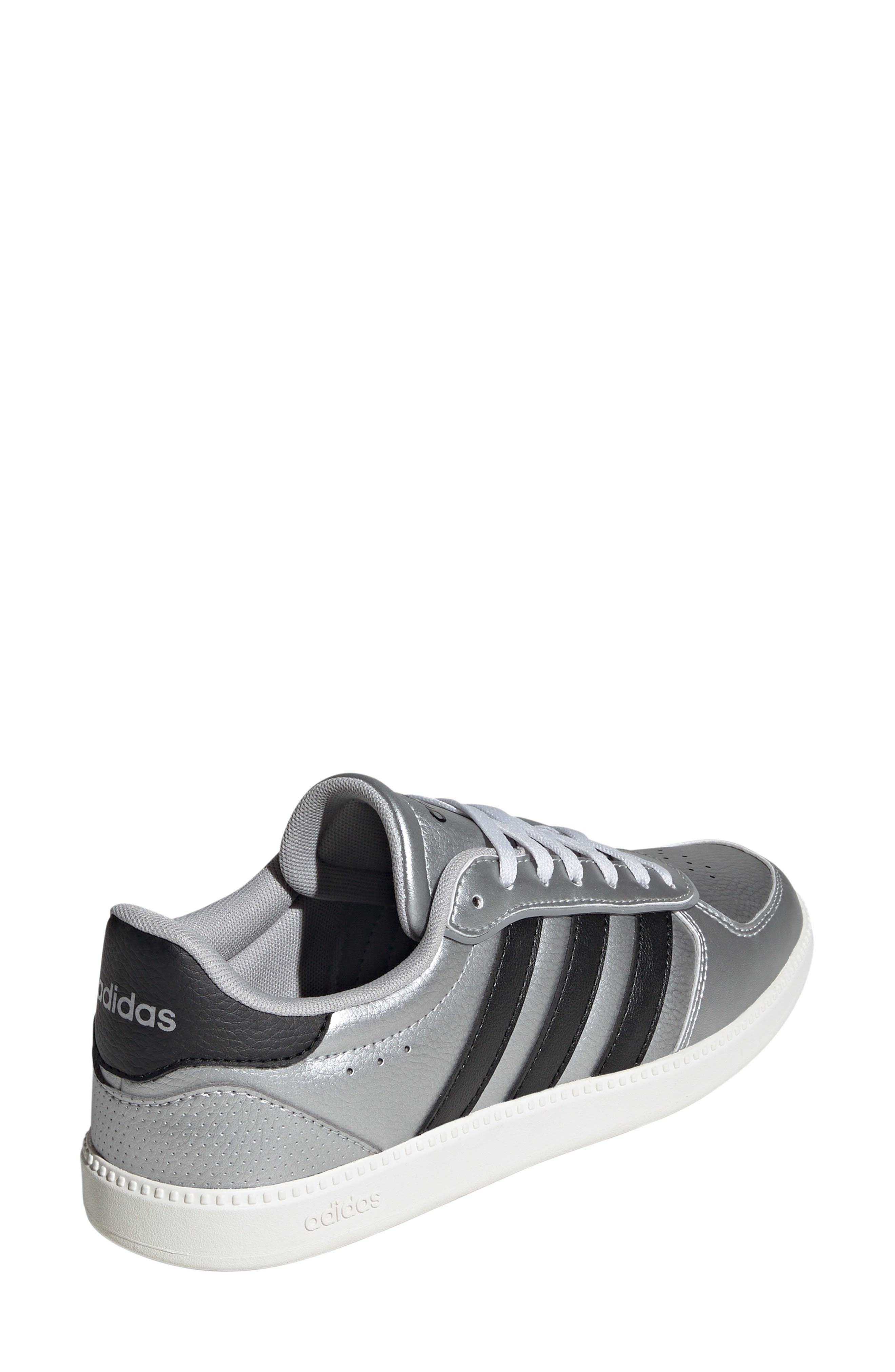 adidas Breaknet Sleek Sneaker, Alternate, color, Matte Silver/ Black/ Off White