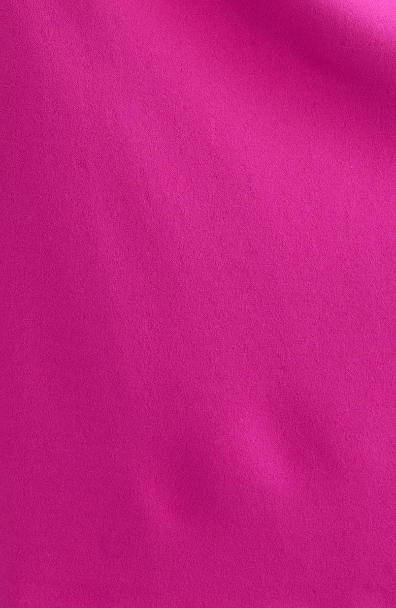 Eliza J Pleat Neck Sleeveless Dress, Alternate, color, Berry