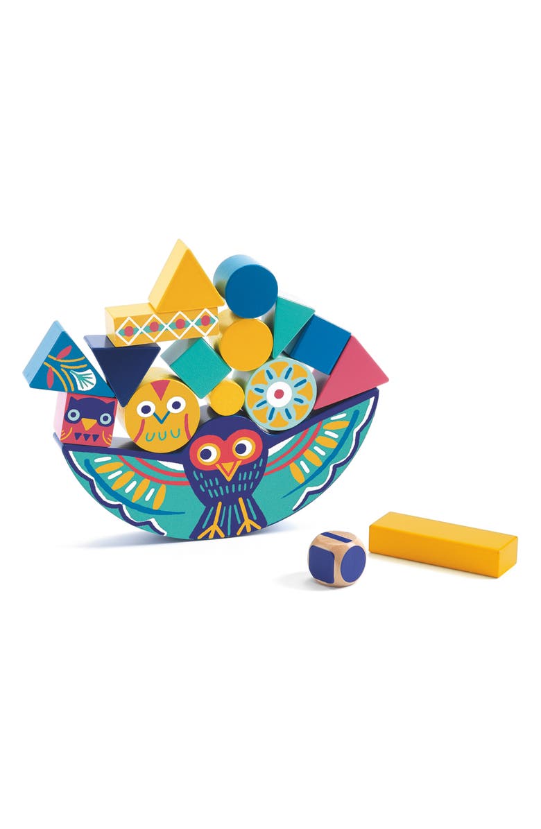 Djeco Stacking Wooden Blocks Toy Game, Alternate, color,