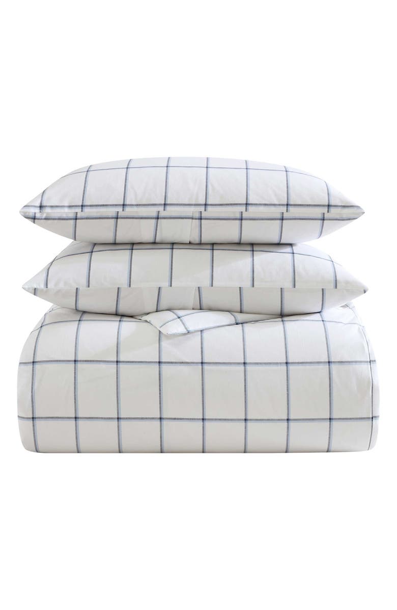 Nautica Plot Duvet Set, Main, color, Blue