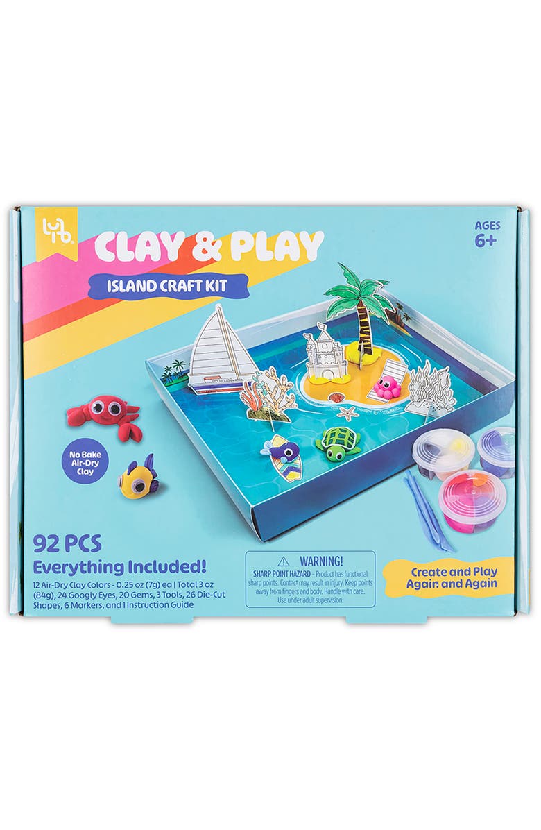 Little Yellow Bicycle Island Adventure Craft Kit 92Pcs, Main, color, Multicolored