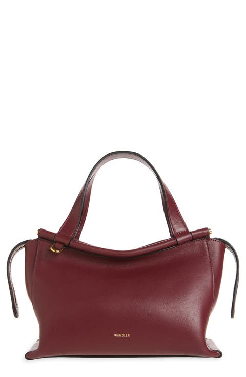 Ida Leather Top Handle Bag