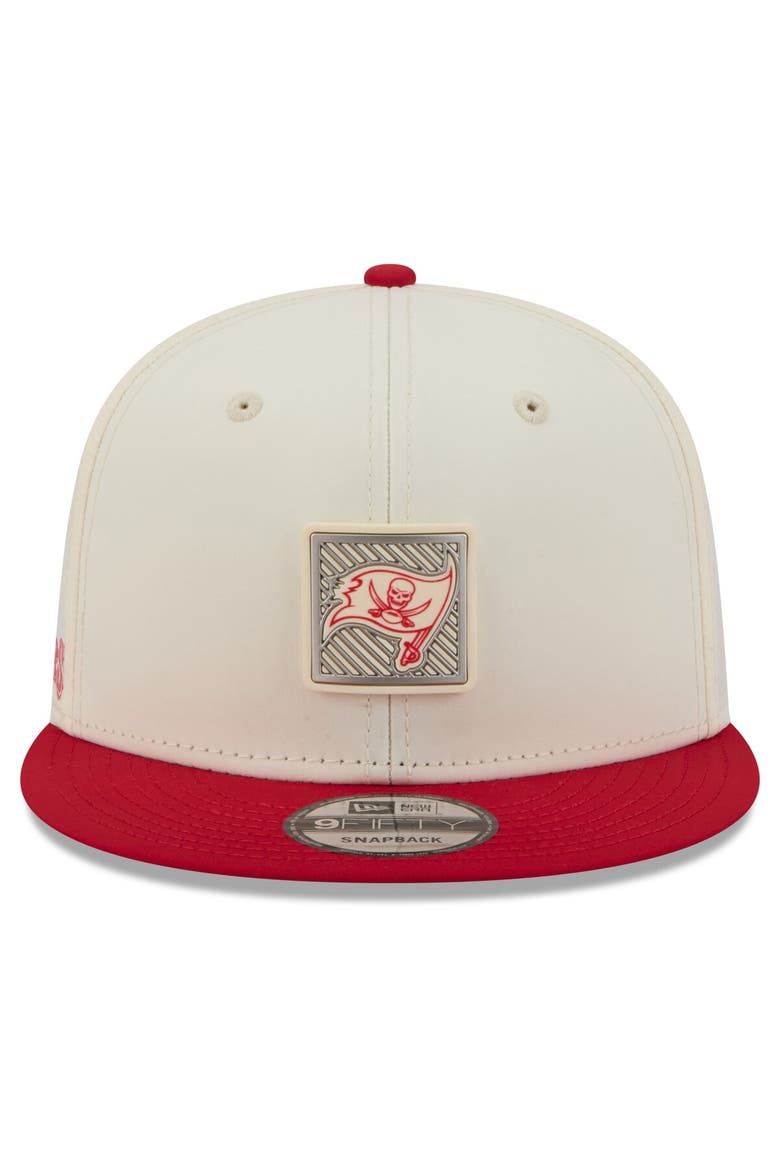 Men's New Era  Cream/Red Tampa Bay Buccaneers 2026 NFL Training Camp 9FIFTY Snapback Hat, Alternate, color, Cream