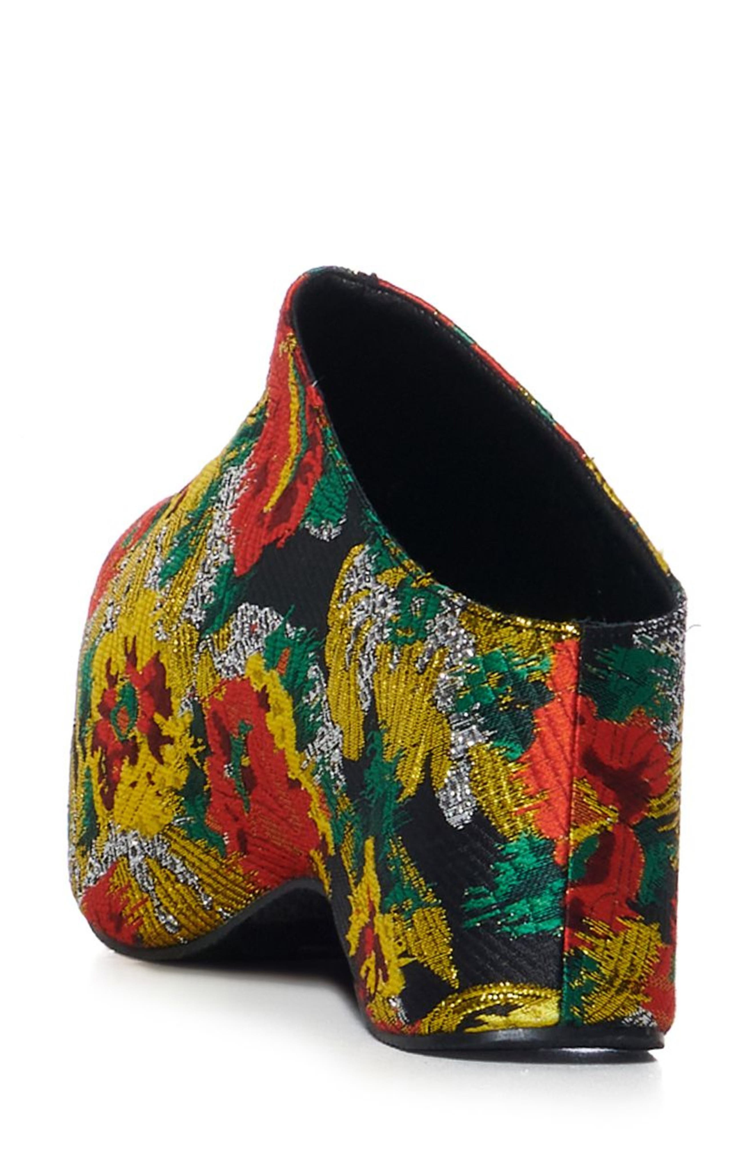 AZALEA WANG Vesta Floral Platform Clog, Alternate, color, 