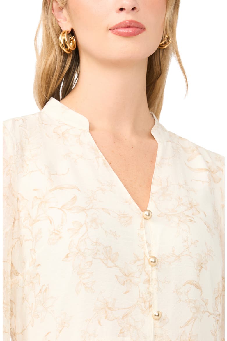 Floral Tiered Button-Up Maxi Dress, Alternate, color, CAMEL
