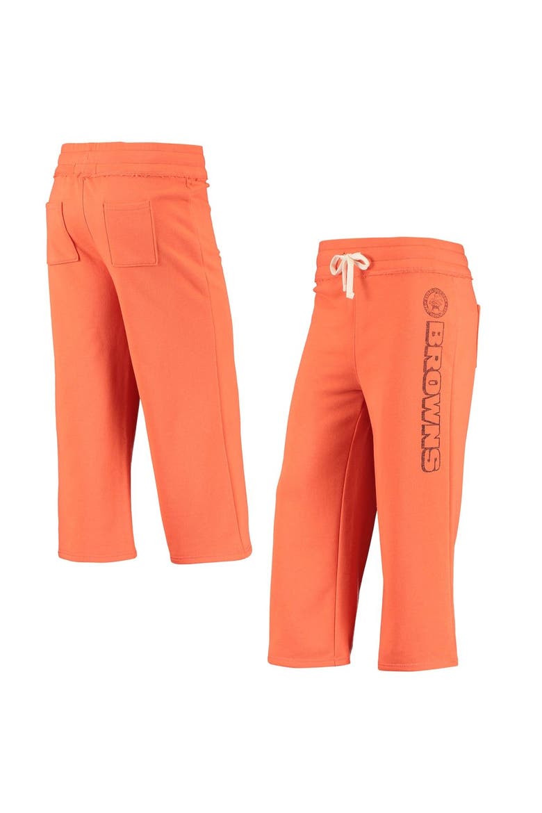 Women's Junk Food Orange Cleveland Browns Cropped Pants, Main, color, Orange