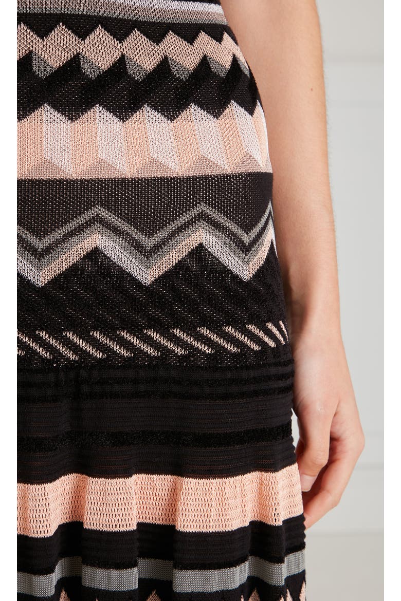 Meryl V-Neck Knit Dress, Alternate, color, Pink/Black