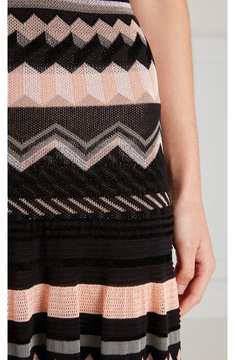 Temperley London Meryl V-Neck Knit Dress, Alternate, color, Pink/Black