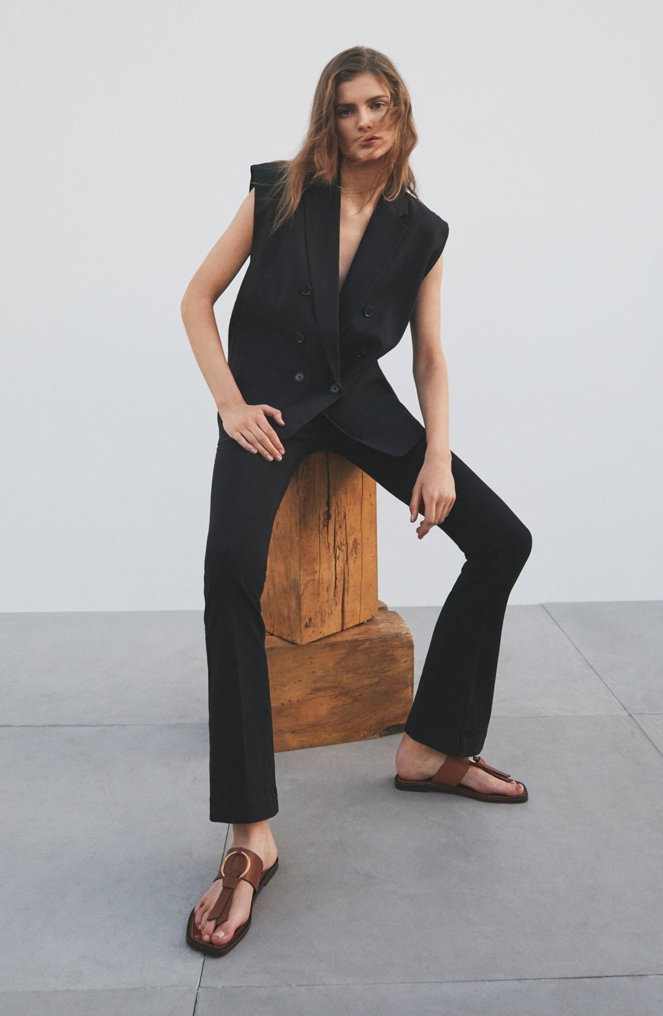 FRAME Le Santa Monica Sandal, Alternate, color, 