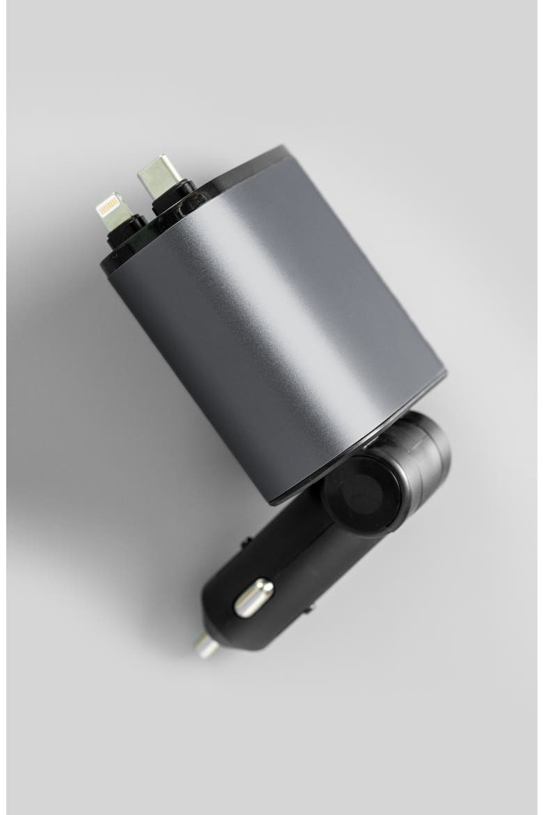 Retractable Car Charging Cable, Alternate, color, BLACK