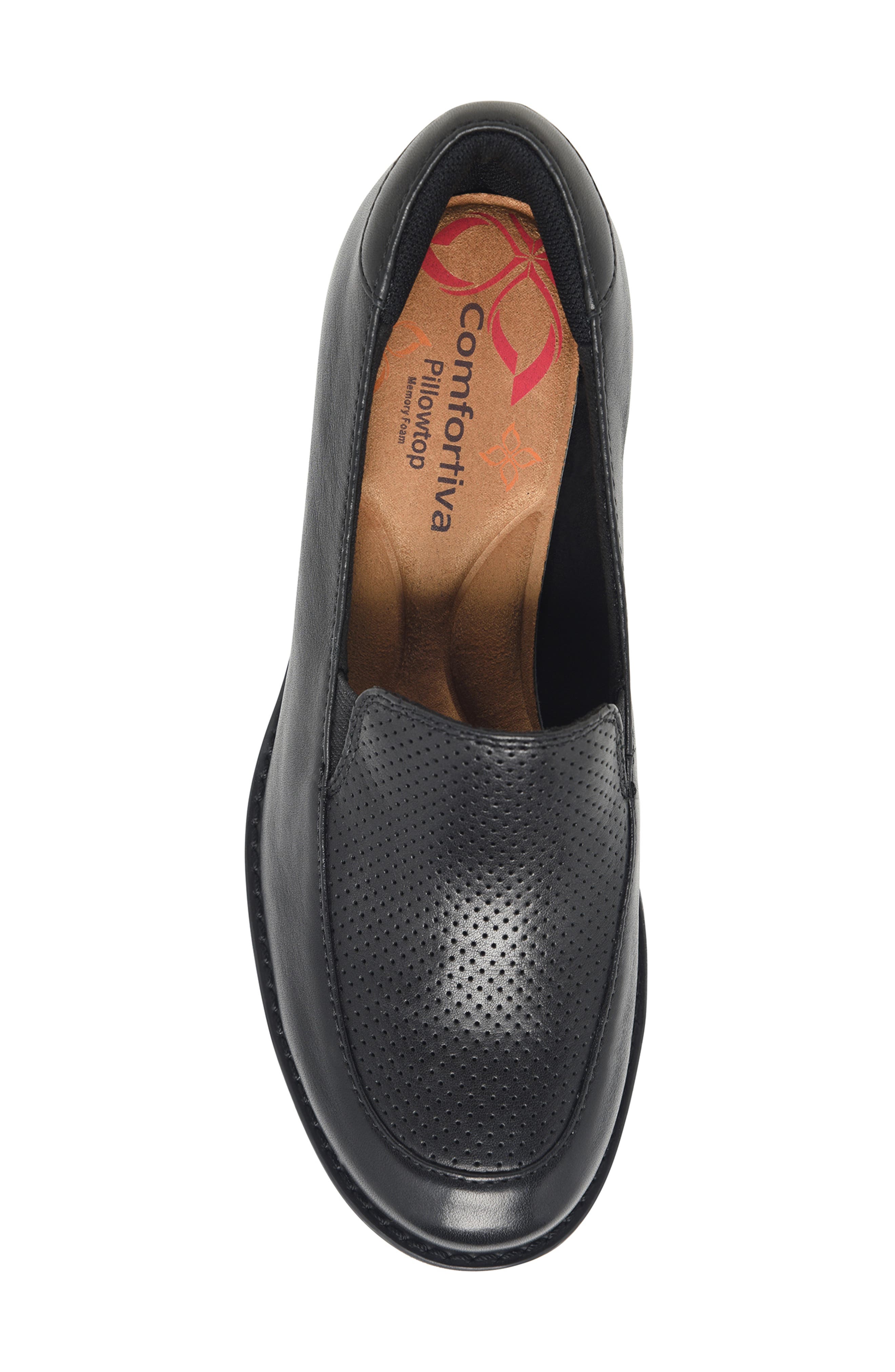 Comfortiva Fabiana Wedge Loafer, Alternate, color, Black