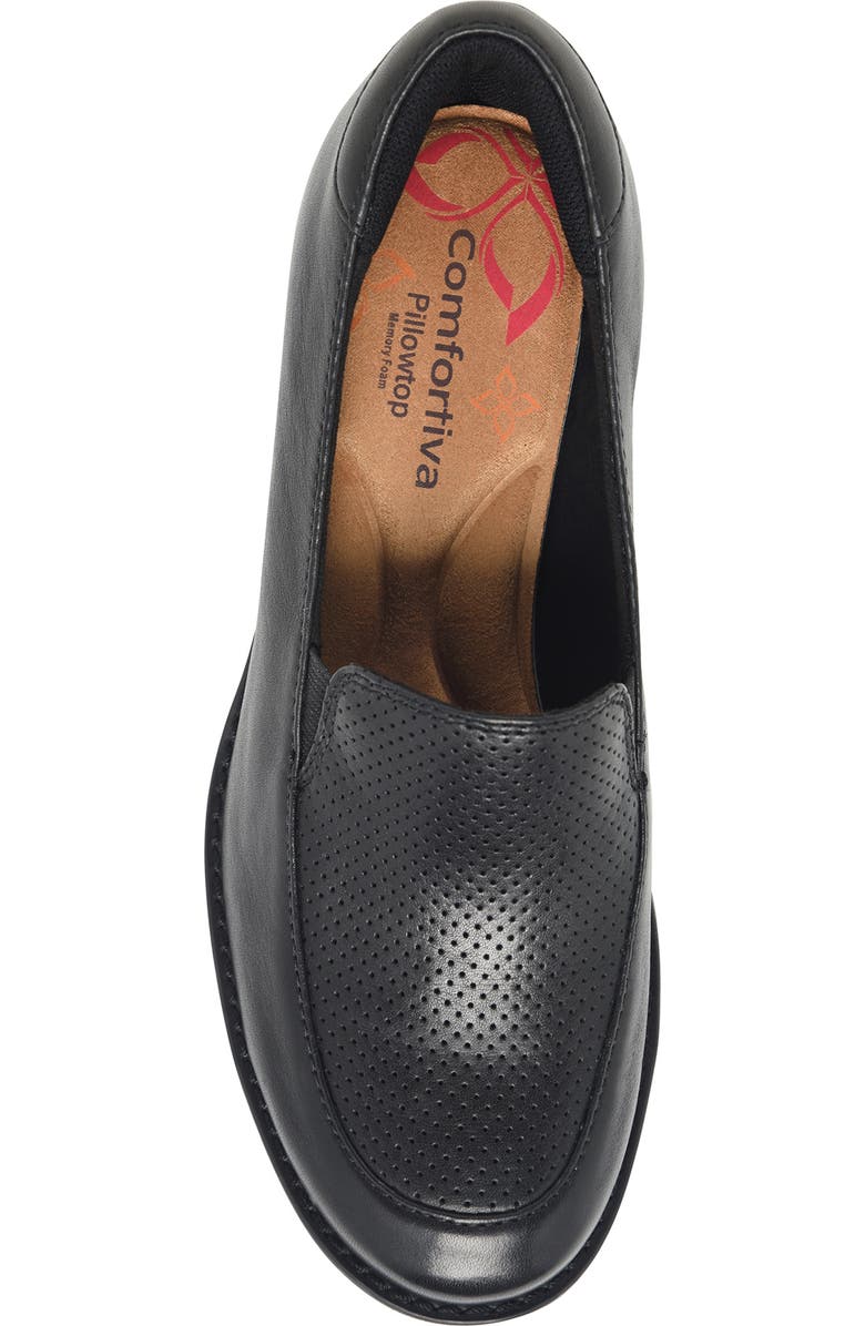 Comfortiva Fabiana Wedge Loafer, Alternate, color, Black