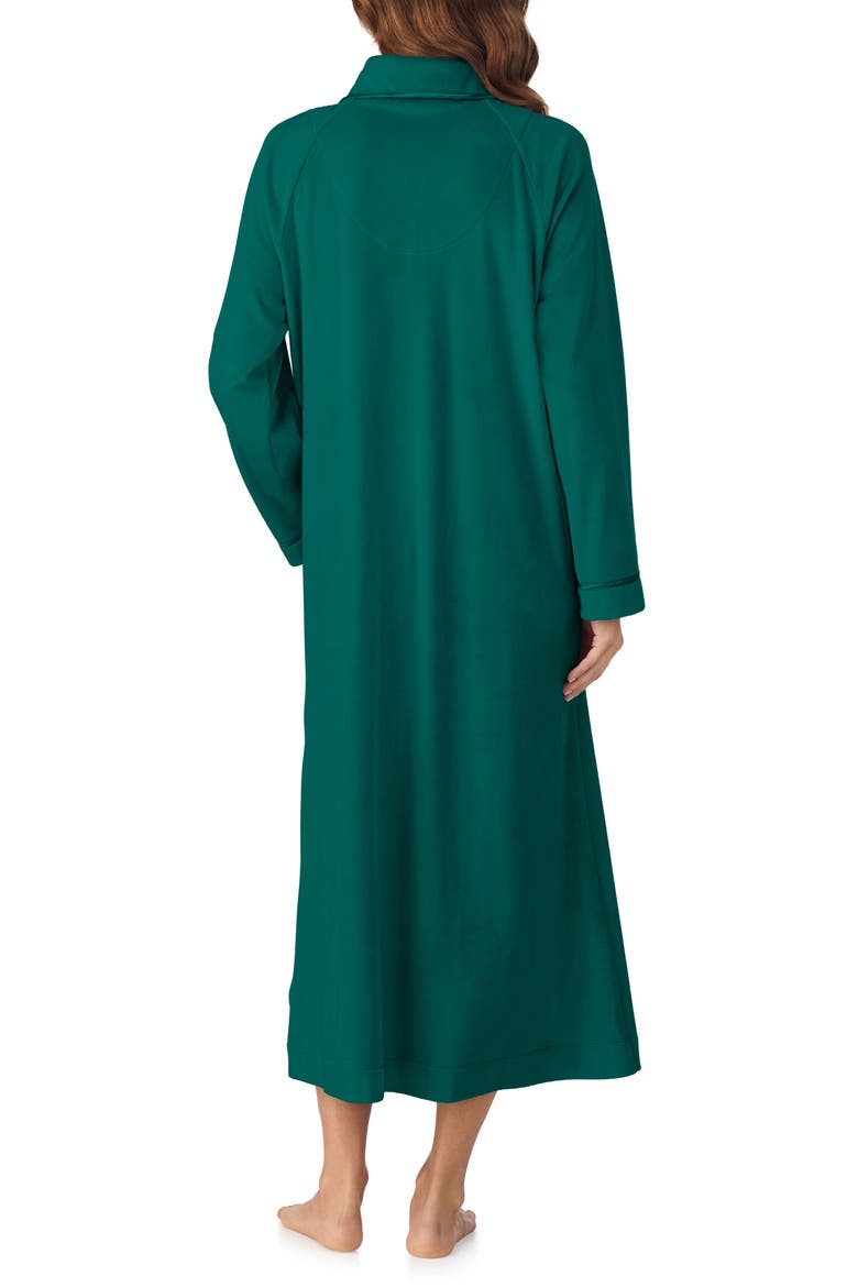 Zip-Up Longline Robe, Alternate, color, HUNTER