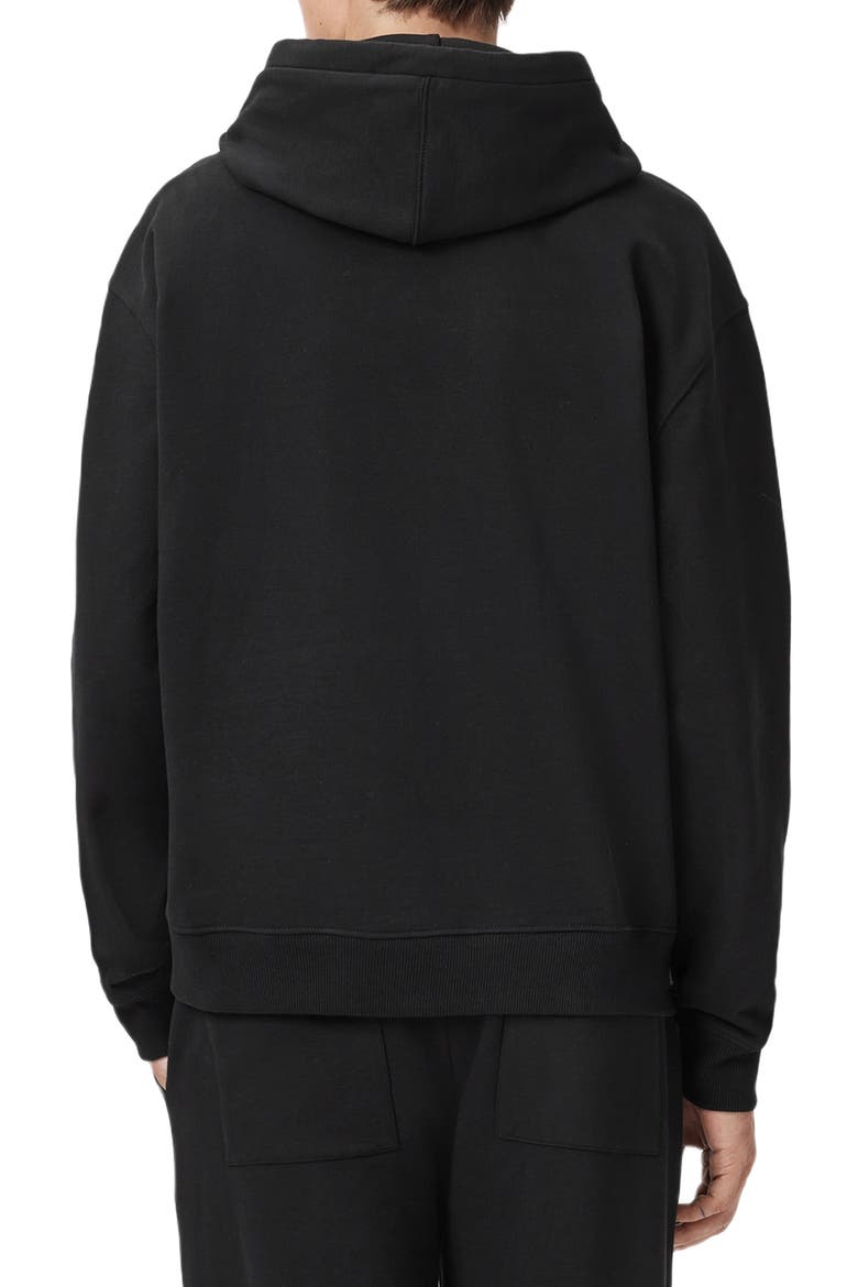 Milo Cotton Hoodie, Alternate, color, JET BLACK