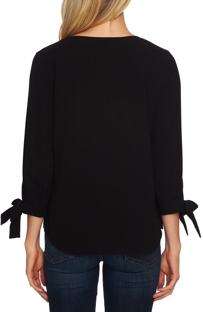 CeCe Tie Sleeve Top, Alternate, color, 