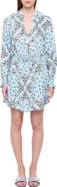 Zadig & Voltaire Rayados Long Sleeve Minidress