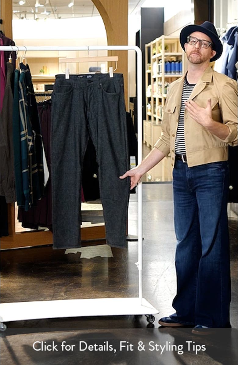 Courage Straight Leg Stretch Cotton Blend Five Pocket Pants, sales video thumbnail