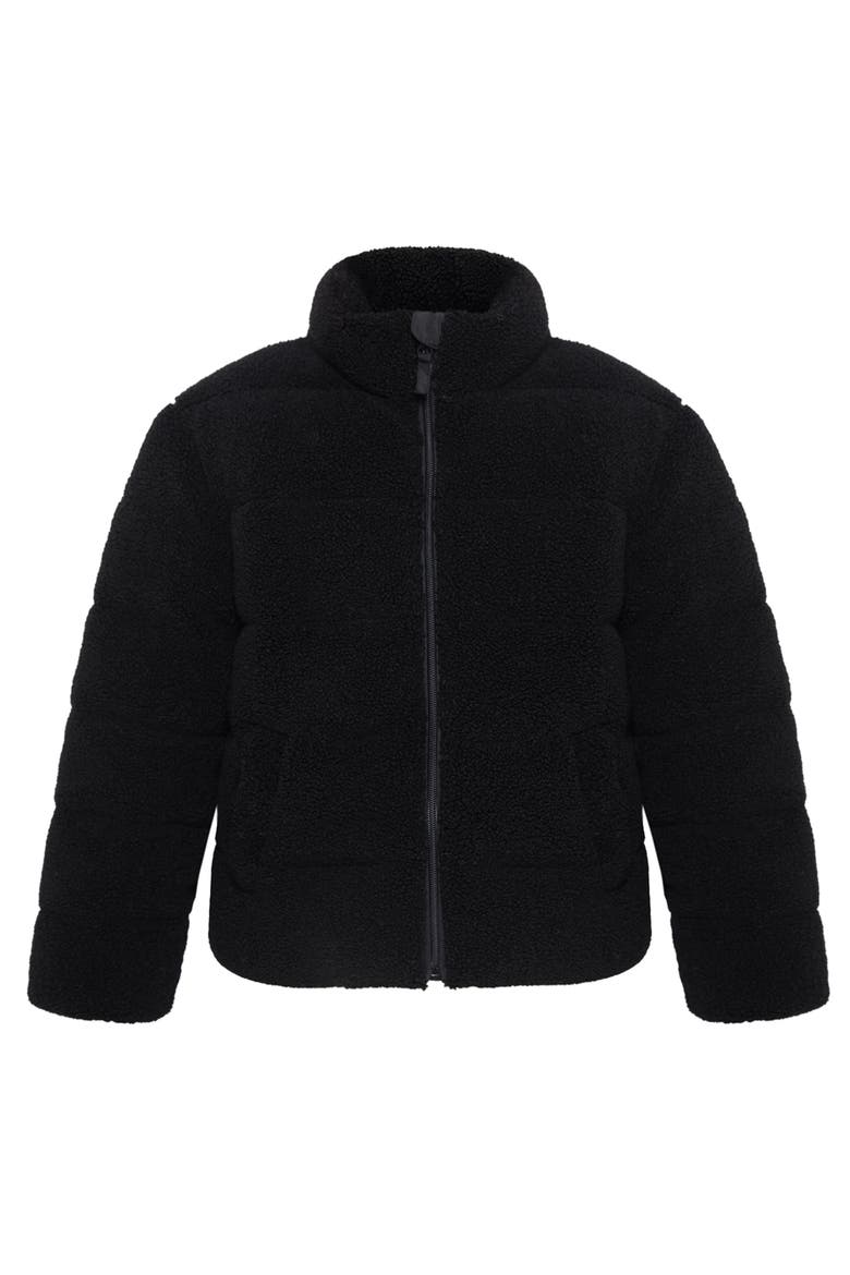 Kids' Borg Puffer Jacket, Alternate, color, Black Pearl