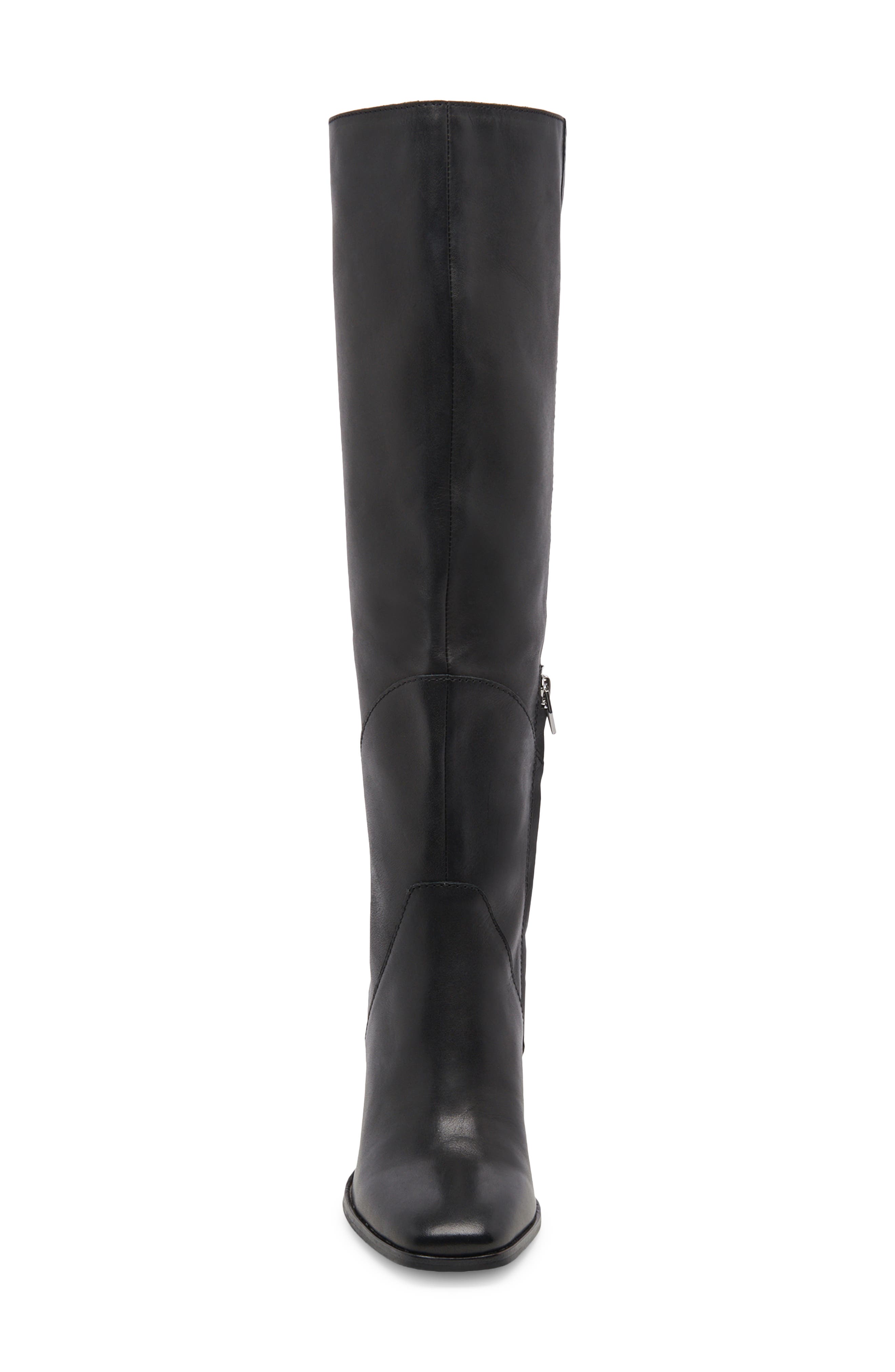 Flin Knee High Boot, Alternate, color, BLACK LEATHER