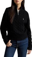 Polo Ralph Lauren Cable Wool & Cashmere Half-Zip Pullover