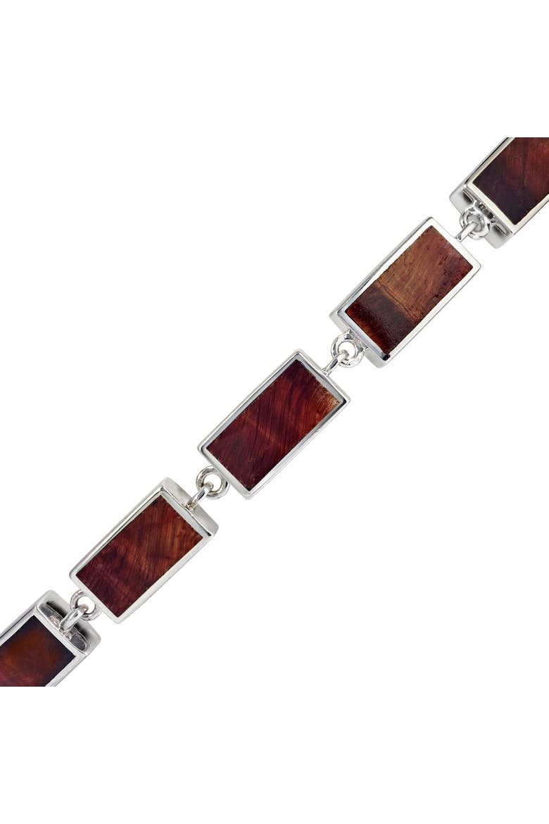 Dash Rectangle Link Bracelet, Alternate, color, RED