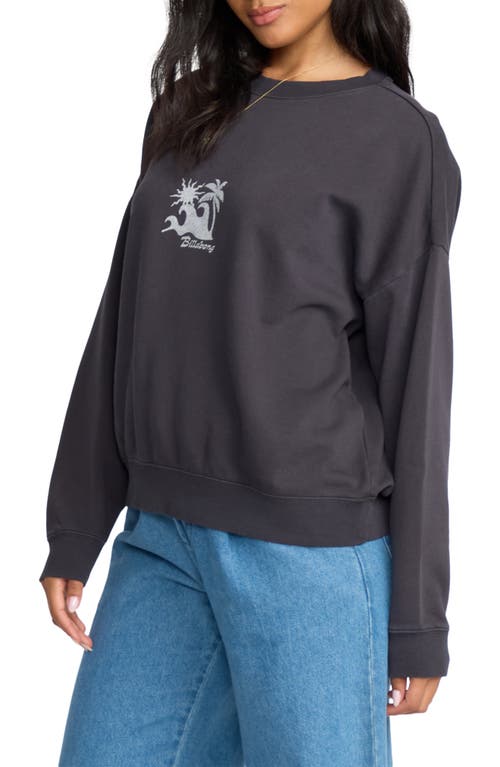 Billabong Echo Crewneck Sweatshirt In Black