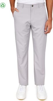 CONSTRUCT Regular Fit Solid Flat Front Recycled Performance Golf Pants