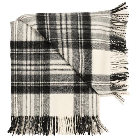 Highland Tartan Tweed Merino Wool Throw