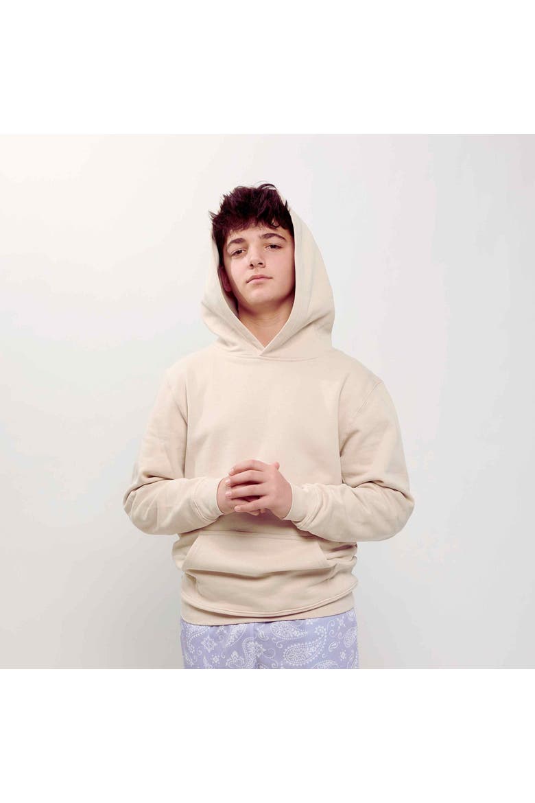 Paisley Paradise Graphic Hoodie - Big Kid, Main, color, BONE