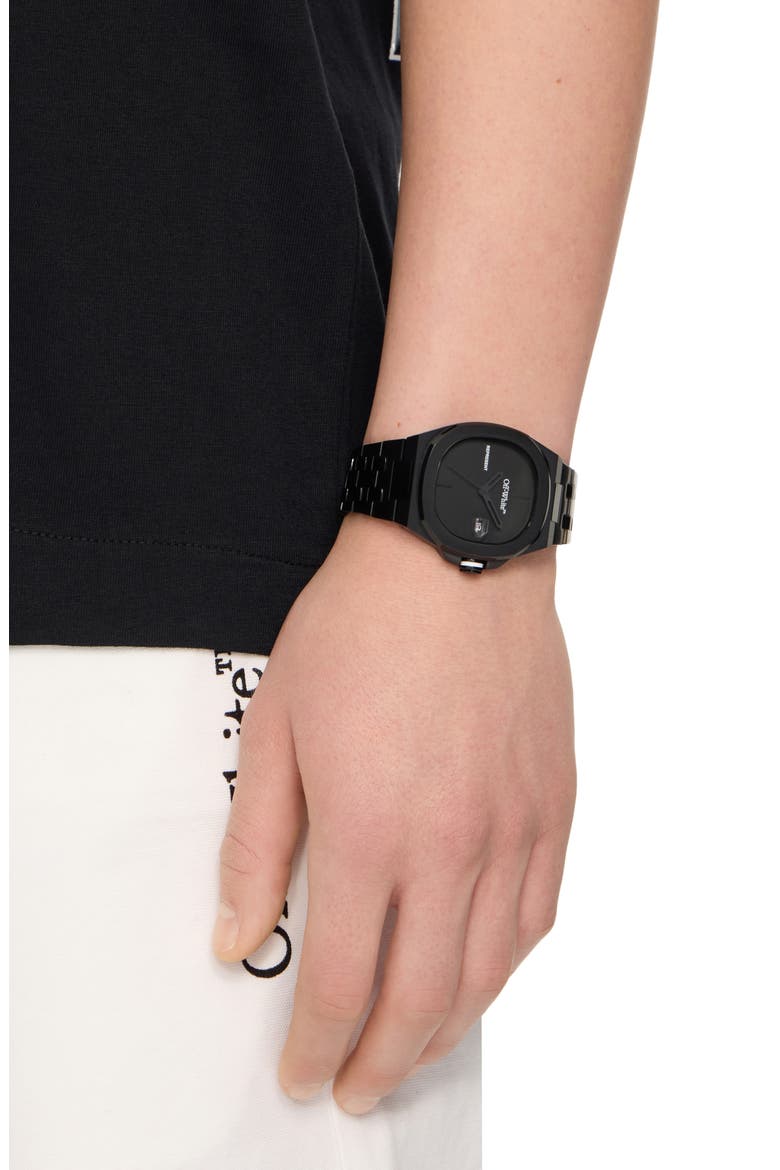 Object Japanese Quartz Bracelet Watch, 39mm, Alternate, color, IP BLACK
