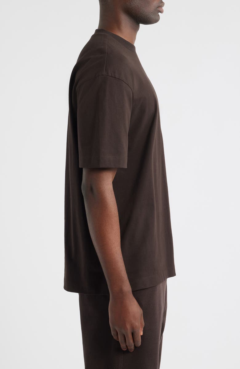 BOSS Tames Crewneck T-Shirt, Alternate, color, Dark Brown