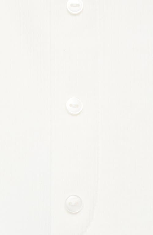 Mango Rib Knit Pants In White
